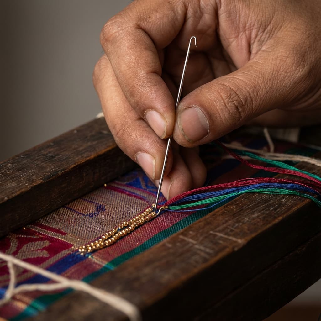 Aari embroidery training course in Thiruvanchery Chennai